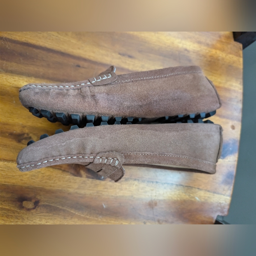 Osslue Moccasin Driving Shoe Leather Suede Brown Size 8.5 - Picture 8 of 16